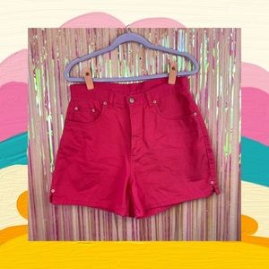 Vintage Bill Blass Hot Pink High Waist Shorts